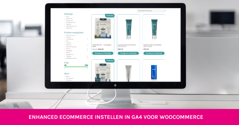 enhanced ecommerce instellen in ga4 voor woocommerce